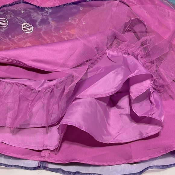 Disney Parks Rapunzel Princess Dress Purple Iridescent Costume Size 9/10 - Picture 10 of 15